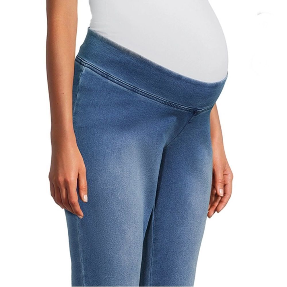 Women's Maternity Blue Denim Stretch Jeggings Pants  Jeans Size M - Picture 8 of 8